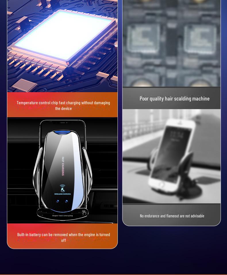 Magic Clip G10: Magnetic Wireless Car Charger with Colorful Lights & Aromatherapy