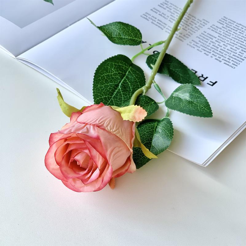 Rose Artificial Flower Wedding Home Decoration Silk Flower Pography Prop Silk Flower Rose
