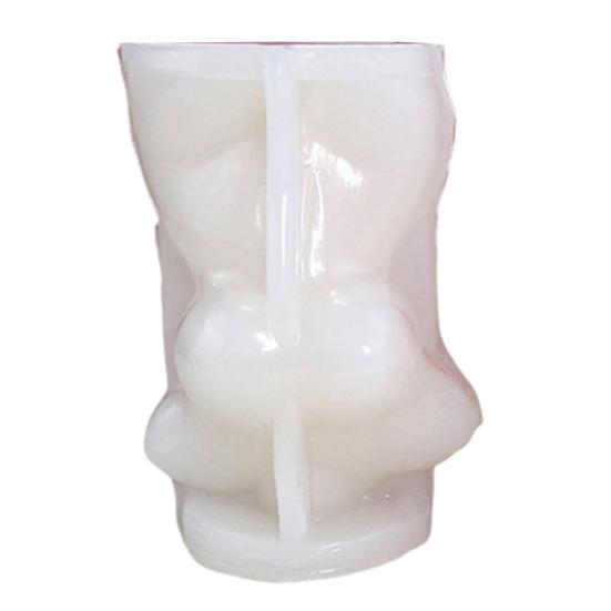 Эпоксидная форма, термостойкая форма для украшения, долговечная, прочная форма для свечей в форме человека для вечеринки