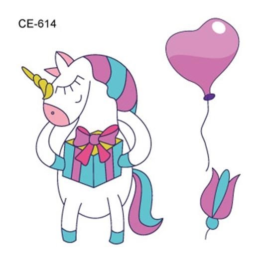 Cartoons Kids Temporary Tattoos Sticker Colorful Fake Tattoo Flash Waterproof Small Body Art Couple Child Designs