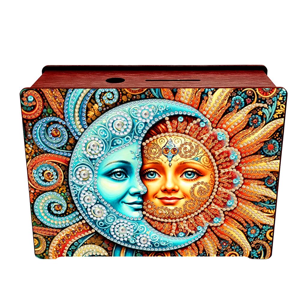 Креативная 5D алмазная мозаика своими руками, копилка, настольные наборы алмазной живописи, деревянная копилка, коробка для хранения, для домашнего декора и подарка