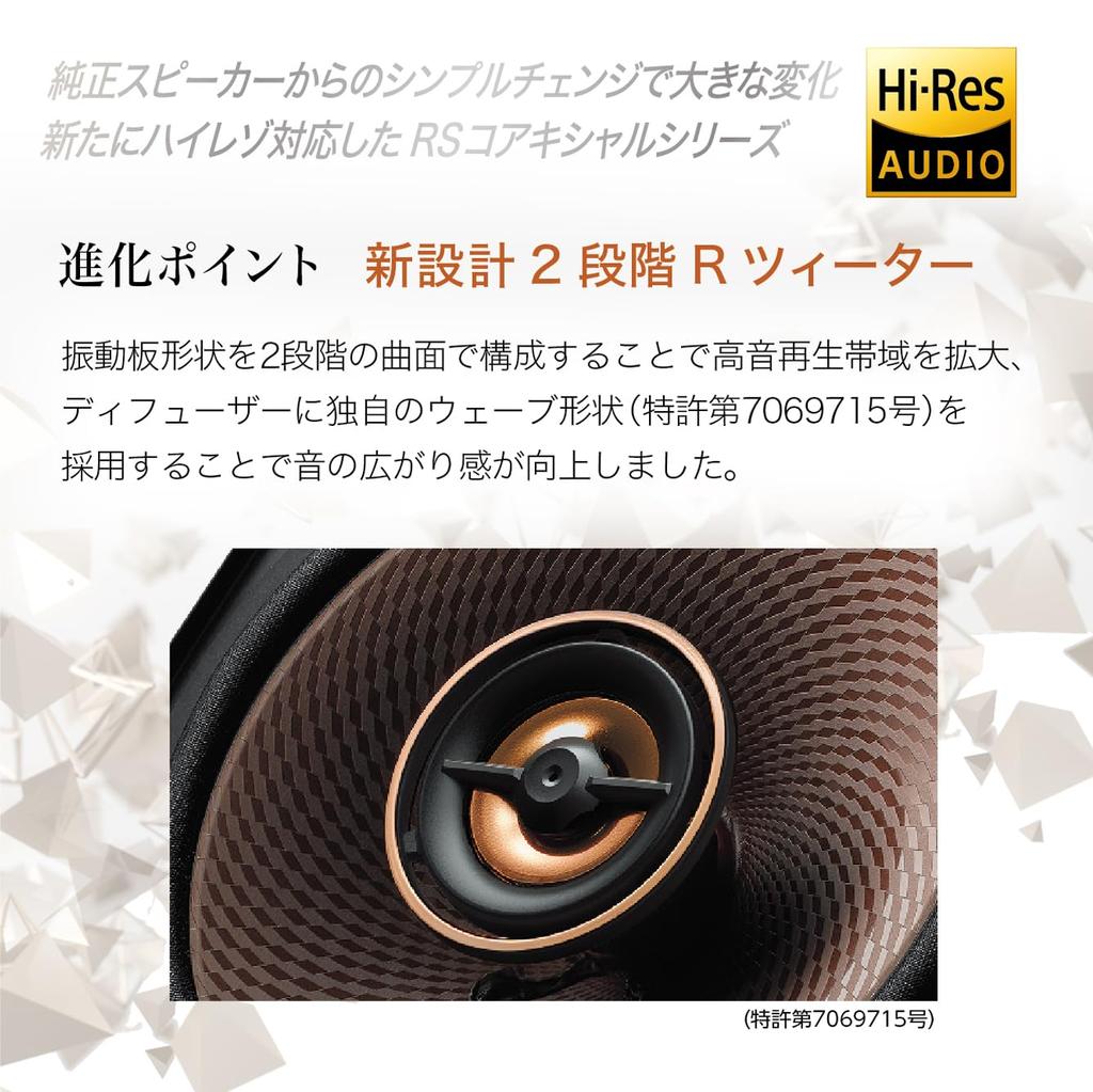 KENWOOD 17 см совместимый с высоким разрешением коаксиальный динамик KFC-RS175