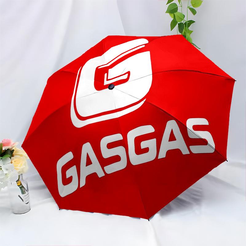 Gasgas Logo Automatic Opening And Closing Umbrella Cartoon Logo Design Portable And Foldable For All Seasons Traveldailysmall Luxuryoutdoor
