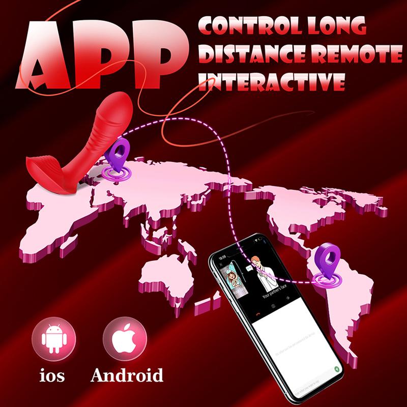 Приложение Управление Вибратор-бабочка Фаллоимитатор Вибратор для женщин G Spot Стимулятор клитора Трусики Одежда Вибратор Секс-игрушки для взрослых