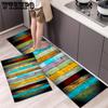 Modern Rural Style Floor Mat Kitchen Carpet Bathroom Entrance Bathroom Dirt Resistant Mat Floor Mat