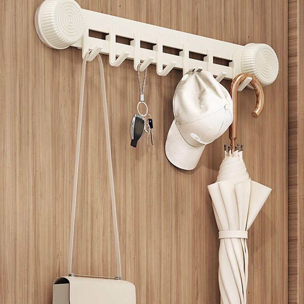 Вакуумная присоска из углеродистой стали для полотенец, 5/7/9 крючков, вешалка для одежды, крючок для хранения всякой всячины, ванная комната