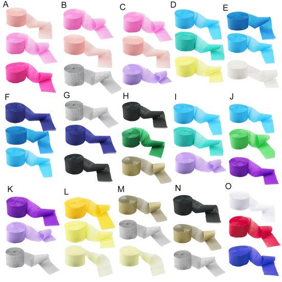 3 рулона устойчивой к разрыву мятой бумаги Soft Touch Практичные креповые ленты Декор для фона