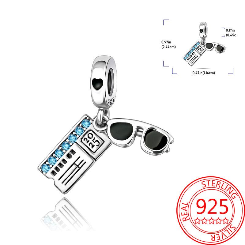 Copper Metal Paris Tower Aircraft Travel Charm Bead Component Pendant Bead Component Bead Components Compatible With Charm Bead Component Authentic