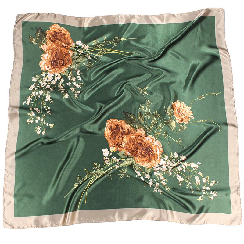 Высококачественные роскошные шелковые шарфы, повязка на голову, шарфы, шейный шарф для женщин, шелковый шарф с цепочкой, женская декоративная шаль