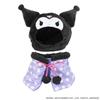 [Naito Design Institute] Plush Costumer Kuromi, Size M, Plush Clothes for Ages 6 and Up, Hat Width: Approx. 19.5cm