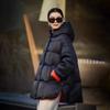 Winter Women Puffer Jacket Casual Loose Warm Outwear Down Coat Hooded Outwear