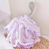 Bath Loofah Soft Gentle Quick Lathering Solid Color Women Men Body Washing Exfoliating Scrubber Shower Sponge Mesh Ball Bathroom Supplies