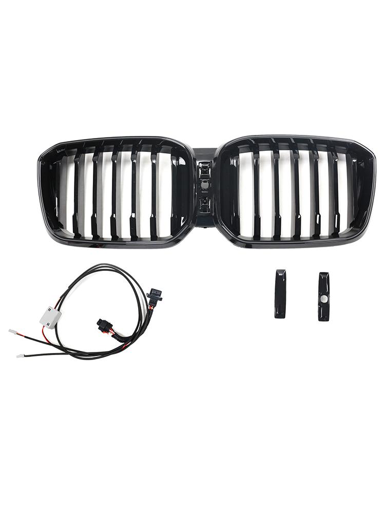 Глянцевая черная решетка радиатора переднего бампера подходит для BMW X3 G01 X4 G02 2022-2025
