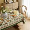 Скатерть для журнального столика Ткань Колокольчики Цветочный жаккард Загнутый край Литературная Прямоугольная Скатерть для обеденного стола