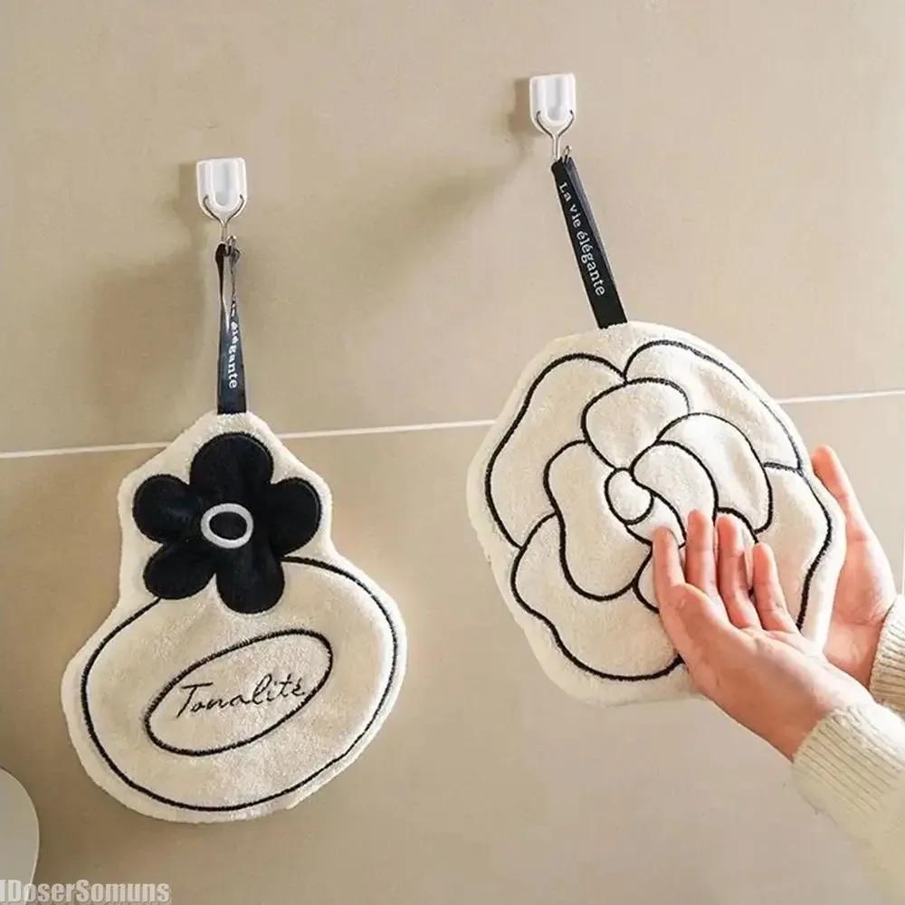 НОВОЕ полотенце для рук двойной толщины, удобное подвесное быстросохнущее впитывающее полотенце для рук, коврик для ног для кухни и ванной комнаты