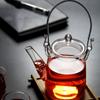 Жаропрочное стеклянное чайник с ручкой Стильный прозрачный дизайн для заваривания чая на плите Кухонный помощник Чайник для дома