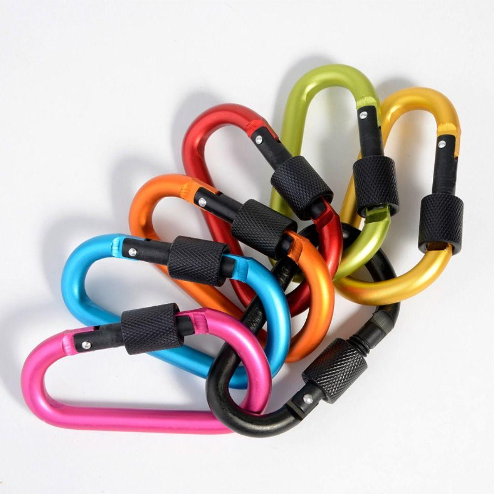 Key Holder D Shape Carabiners Tourist Hooks Carabiner Clip Fishing Carbin Buckle Water Cup Buckle