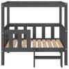 Vidaxl Legowisko Dla Psa, Szare,95,5 X 73,5 X 90Cm,Lite Drewno Sosnowe