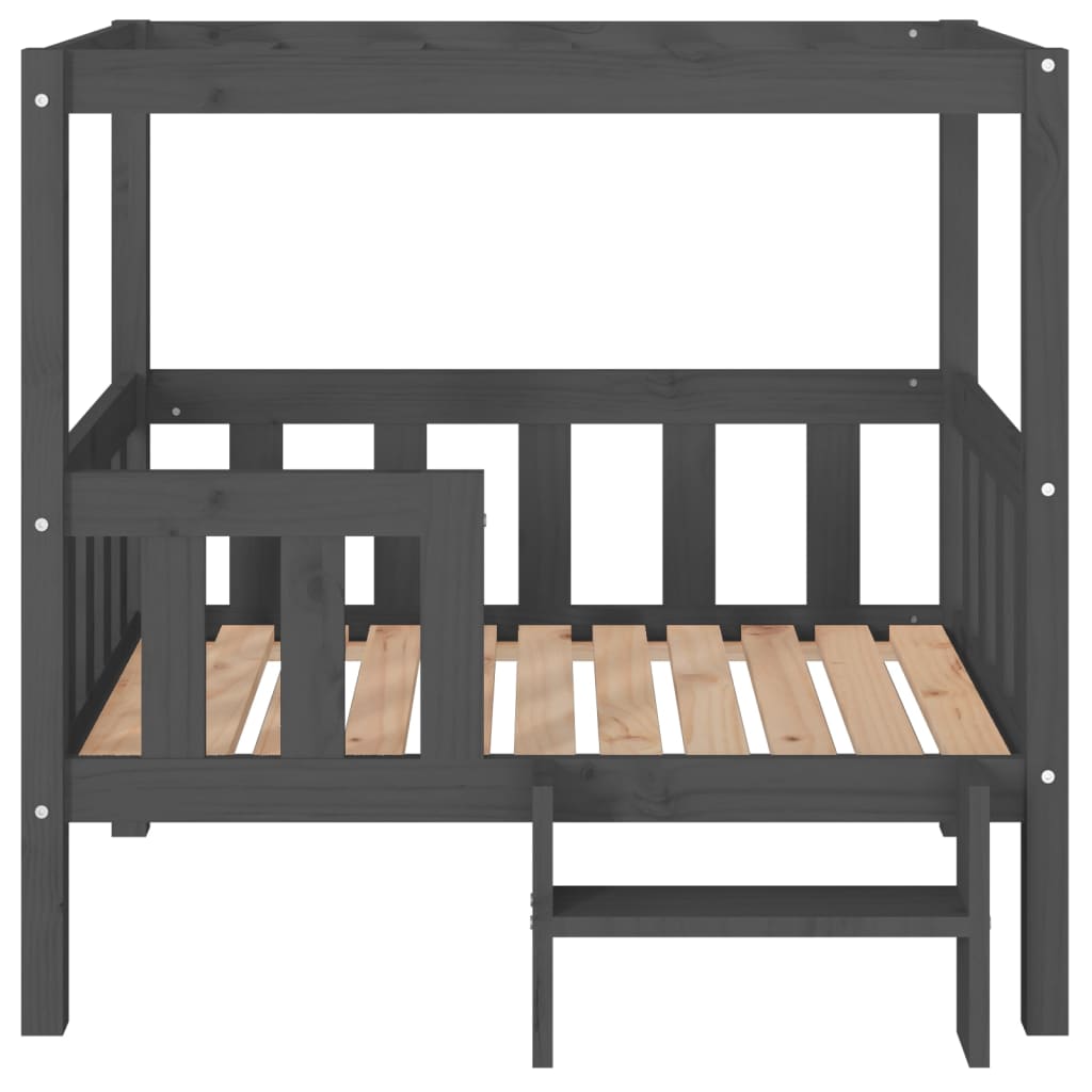 Vidaxl Legowisko Dla Psa, Szare,95,5 X 73,5 X 90Cm,Lite Drewno Sosnowe