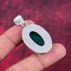 Кулон из зеленого оникса Ювелирные изделия ручной работы из драгоценных камней, кулон из стерлингового серебра 925 пробы, уникальный дизайн ювелирных изделий