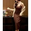 Halter Dress Women's Summer Vest Long Dress Over Knee To Ankle