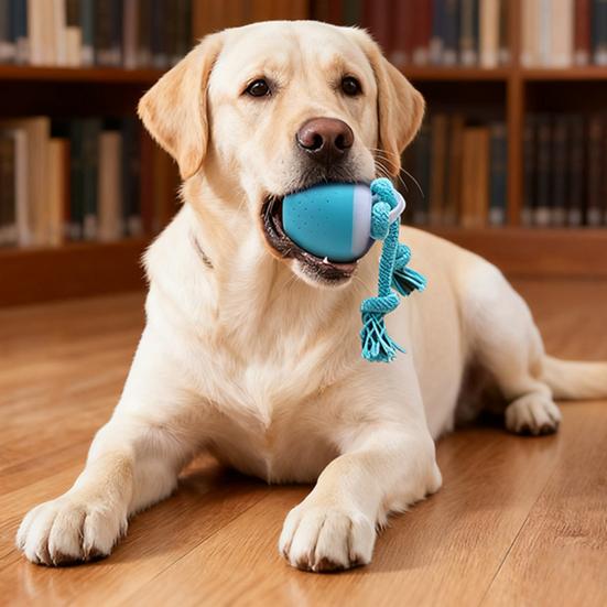 Интерактивный мяч для собак, электрический мяч для питомцев с веревками, автоматически двигающаяся и катящаяся игрушка для питомцев для маленьких, средних и крупных собак, для ежедневных тренировок и упражнений