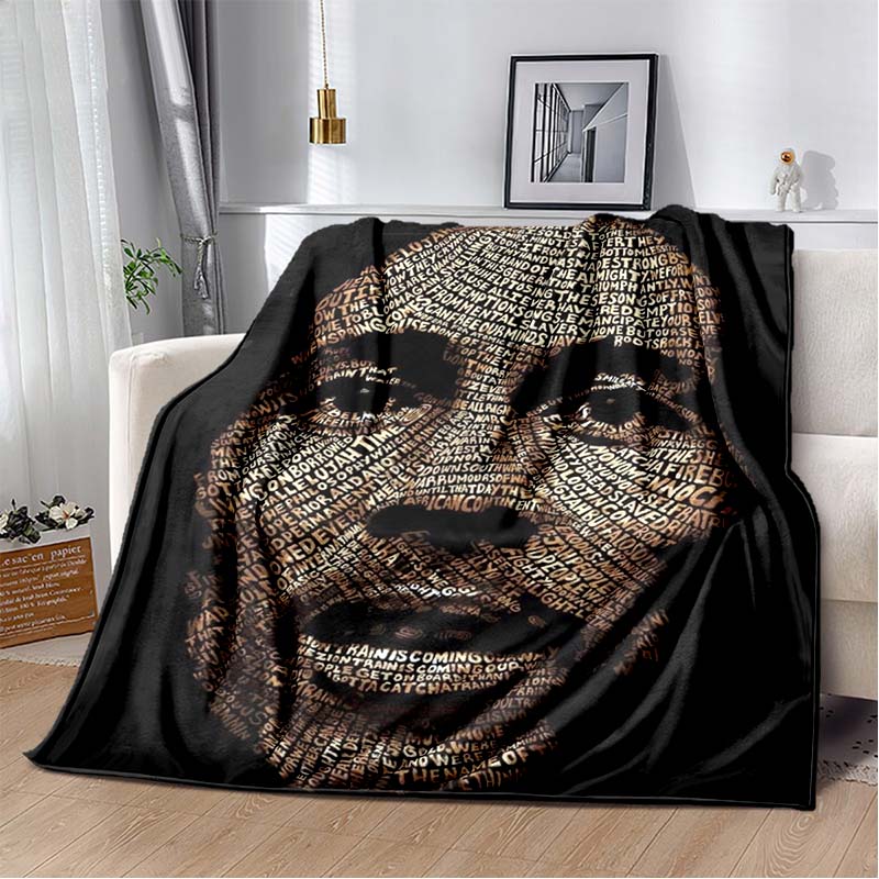 Bob Marley Album Blanket Reggae Music Jamaican Style Soft Flannel Blanket Home Sofa Bed Cover Warm Travel Christmas Gift Blanket