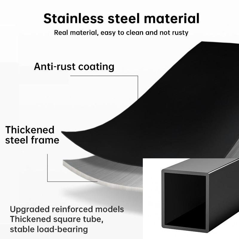 Садовая стойка для комнатных растений из нержавеющей стали, металлическая водонепроницаемая стойка для цветов, многоуровневая полка-лестница
