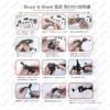 Мотоциклетное ветровое стекло Bruce & Shark, Универсальное, 11 см x 28,5 см, Регулируемый клипсовый спойлер, Дымчатый