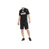 Nike Logo Print Round Neck Quick-Dry Football Short Sleeve T-Shirt Men Tops Black At6018-010