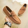 Модная деловая обувь слипоны, универсальная свадебная обувь, лоферы высокого качества, мужская дышащая обувь для вождения, минималистичная мужская кожаная обувь