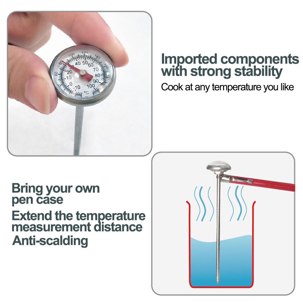 Термометр для еды 210°F 100°C Кофе Молоко Длина 12,5 см
