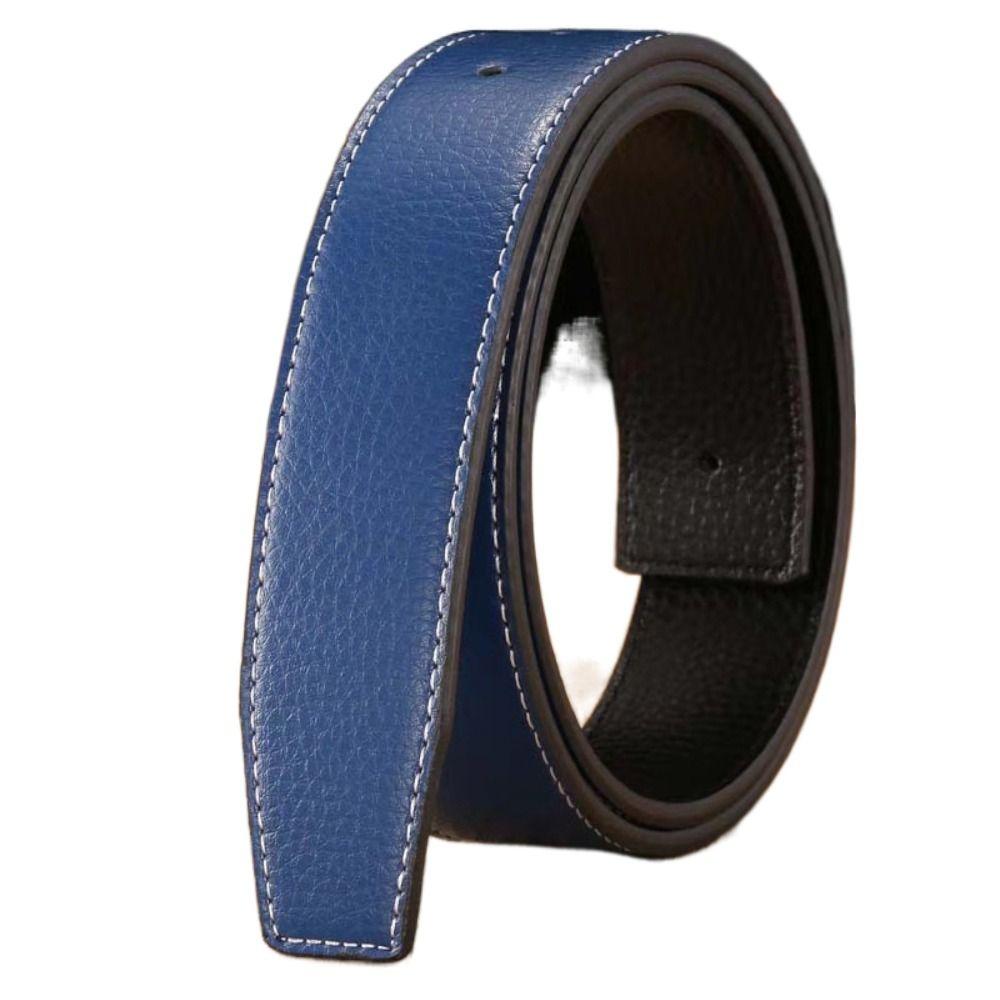 Replace Strap Trouser Jeans Belt Decor Leather Belt Strap No Buckle Belt Waistband Genuine Leather