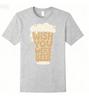 2025 Wish You Were Beer Юмористическая футболка Смешной каламбур Принт Хлопковая футболка Подарок любителю пабов Топ для мужчин и женщин