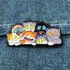 Cute Cat Enamel Pin Cartoon Animal Brooch Pines Lapel Pins Badge On Backpack Clothing Accessories  Jewelry Pet Lover Gift