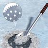 Yousheng 17,3-дюймовый скиммер для подледной рыбалки, совок из нержавеющей стали для подледной рыбалки, для легкого удаления снега и льда