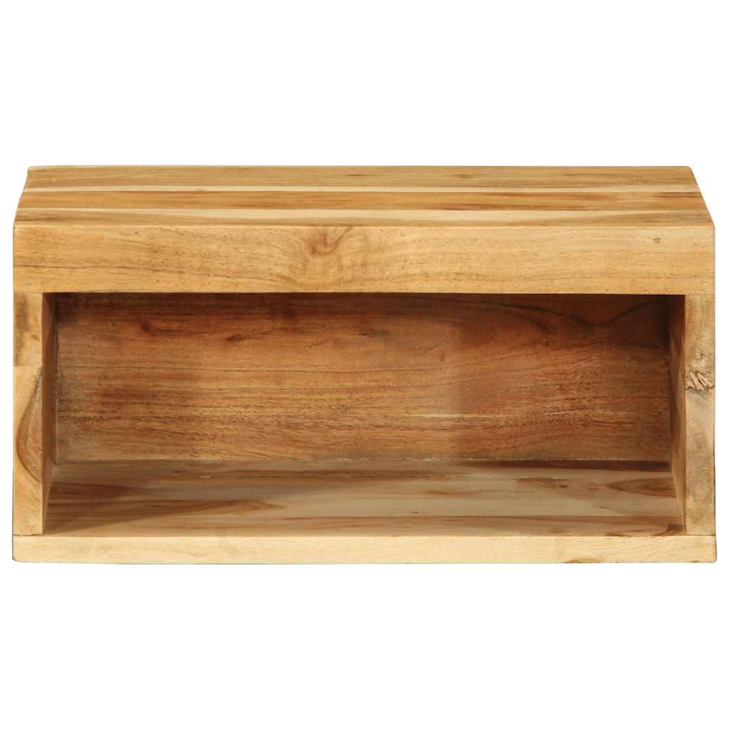 TV Wall Cabinets 2 pcs Solid Acacia Wood
