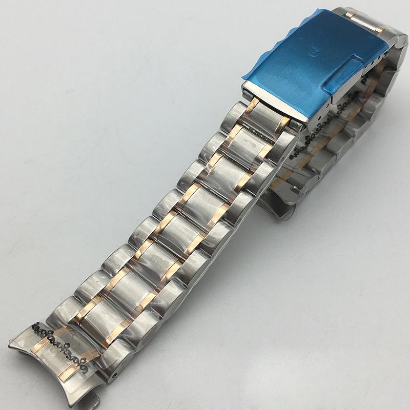 Steel Arc Mouth Solid Stainless Stainless Steel Watch Accessories Single-Side Folding Buckle