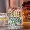 Творческий DIY Тюльпан Цветок Морской Куб Трехмерный Маленький Ночной Светильник Материал Упаковка для Подруги Пары Подруги