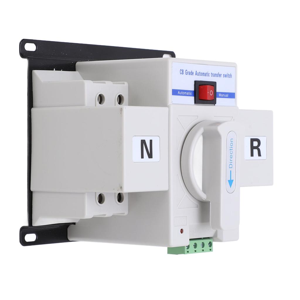 Автоматический резервный переключатель двойной мощности 2P Автоматический резервный переключатель для домашней промышленности 230 В 63 А