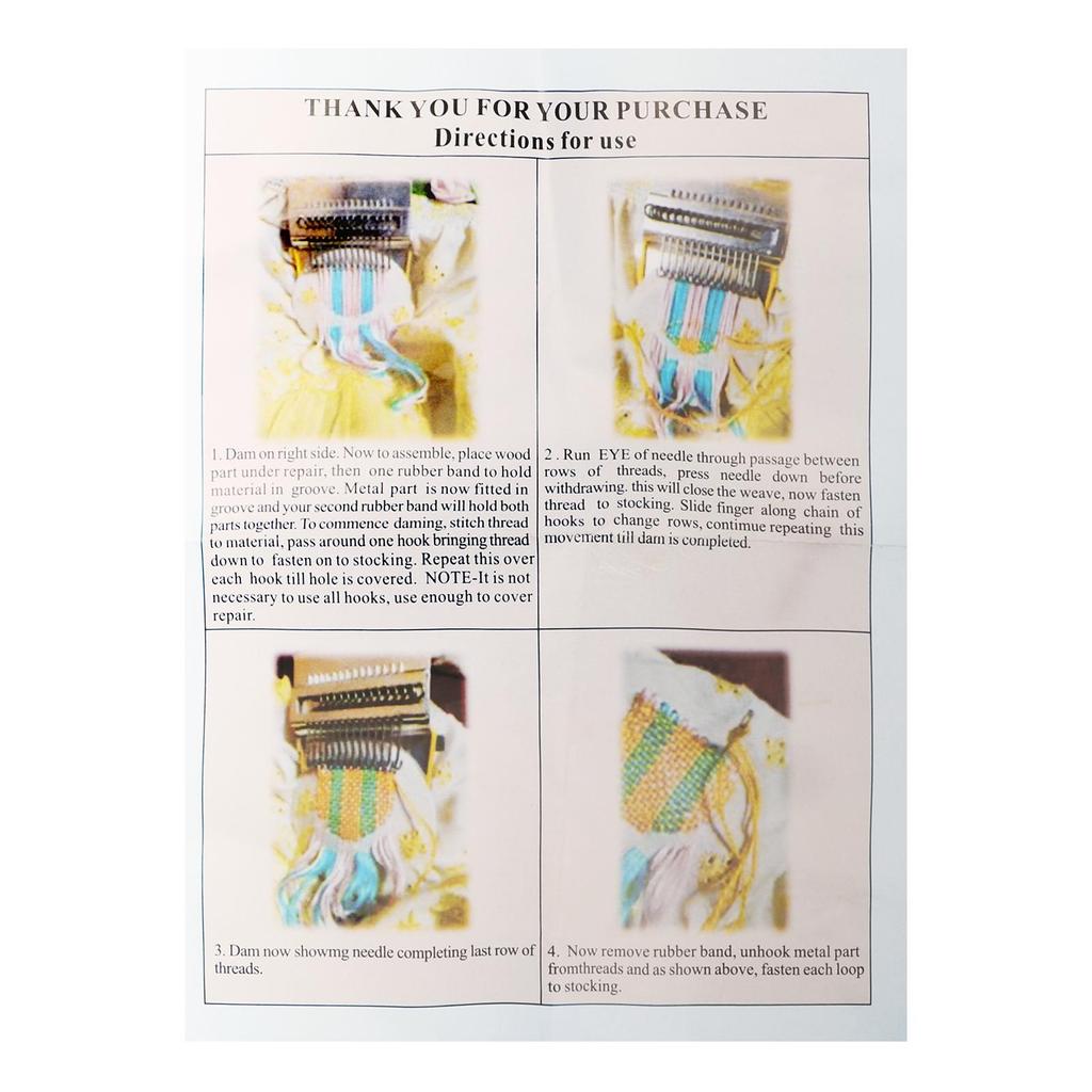 Hand Weave Tool Mini DIY Darning Tool Braiding Patching Machine for Beginners