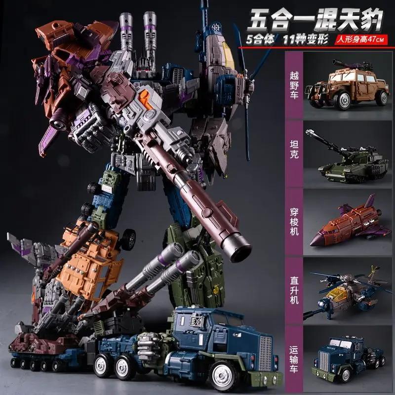 JINBAO Predaking 5IN1 Combine Robot Bruticus Transformation Combiner Toys PredaconsDivebomb Tantrum Rampage Action Figure Model