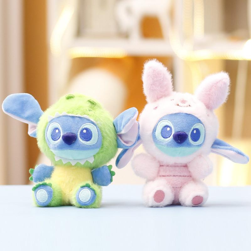 Плюшевый брелок Стич Беззубик Мультяшная мягкая тканевая игрушка Для детей и коллекционеров