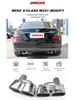 Подходит для Mercedes S-Class W221 S300/350/500/600 S65 AMG Квадратные насадки на выхлопную трубу (комплект из 4 шт.)