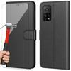 Case for Xiaomi Mi10T Pro (6.67 ") Pack 2 Tempered Glasses In Practical Wallet Form Magnetic Flap Black