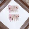 Handmade Phototherapy Wear Strawberry Jam Long Thin Dog High-end Cat Eye Style New Manicure Sticker
