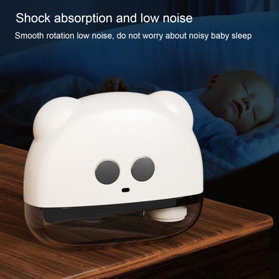 Детская электрическая машинка для стрижки ногтей со светодиодной подсветкой, перезаряжаемая, 3 скорости, автоматический триммер для ногтей, для детей