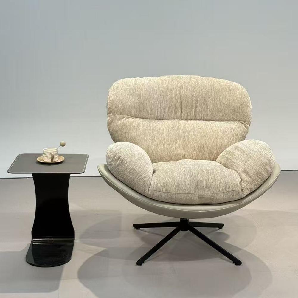 Скандинавский стиль Роскошное Ленивое Одноместное Кресло для Гостиной Бархатное Удобное Мягкое Вращающееся Кресло для Отдыха