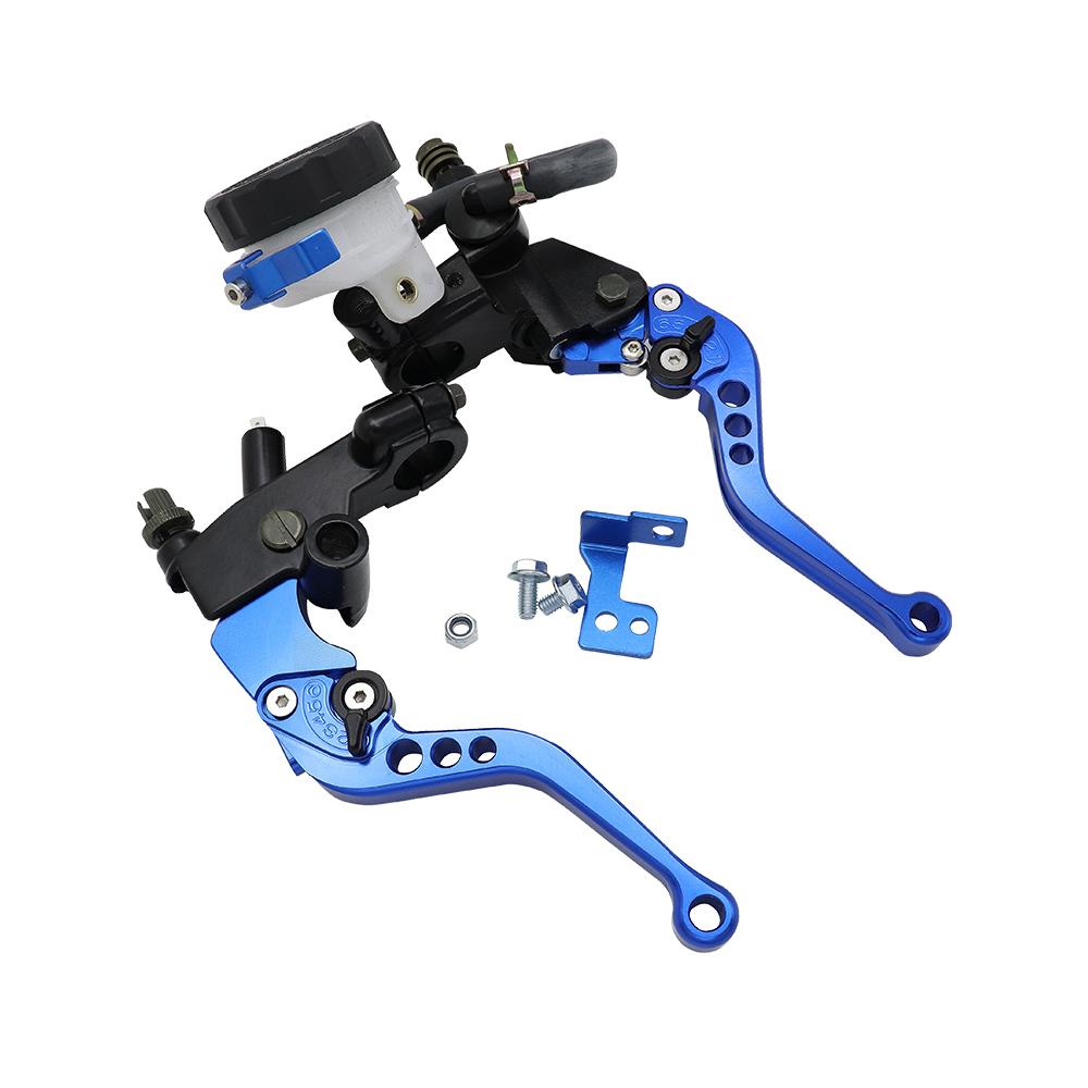 CVO Universal 7/8" 22mm Motorcycle Clutch Brake Master Cylinder Reservoir Levers Kit Fluid Reservoir
