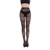 Halloween 2024 Black & White Rose Cross One-Piece Pantyhose - European & American Style